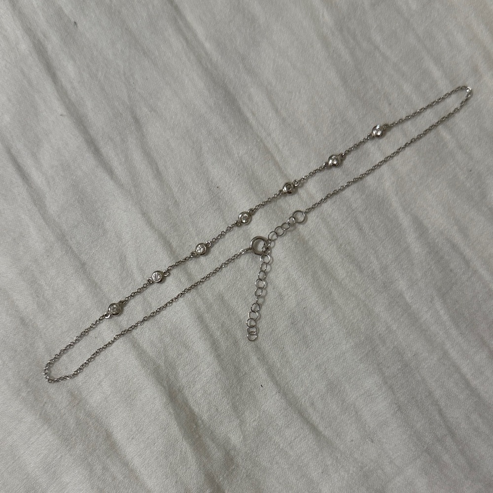 Elegant Silver Choker Chain Necklace